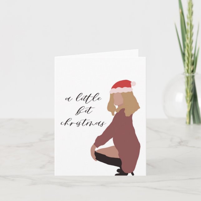 Tarjeta Un poco navidades (Anverso)