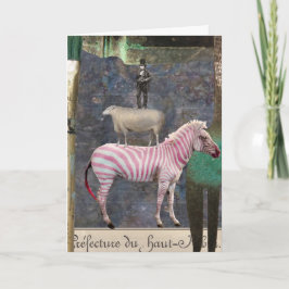 Tarjeta Un poco torcido, collage de Digitaces, cumpleaños