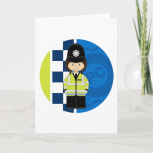 Tarjeta Un policía británico muy Personalizado