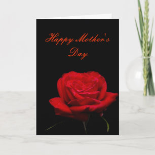 Tarjeta Un precioso Día de la Madre Rosa Roja