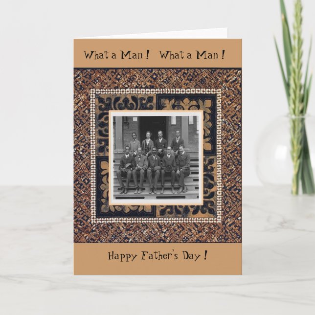 Tarjeta ¡Un qué hombre!   ¡Un qué hombre! (Anverso)