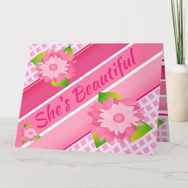 Tarjeta Un Recién nacido de felicitaciones (Anverso)