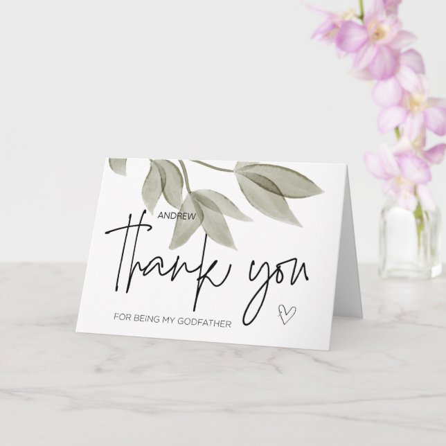 Tarjeta Un regalo de Dios gracias por ser mi padrino C (Orquídea)