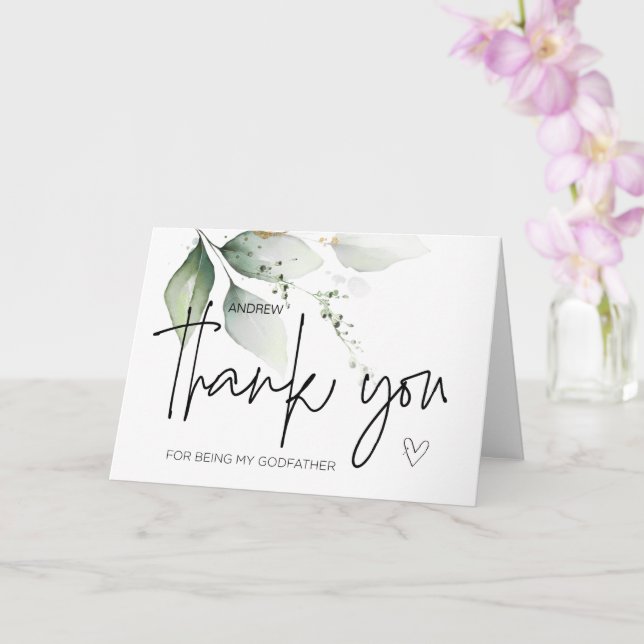 Tarjeta Un regalo de Dios gracias por ser mi padrino C (Orquídea)