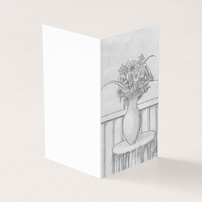 Tarjeta Un regalo de flores (Exterior)