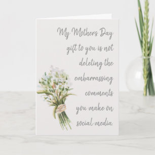 Tarjeta Un regalo del Día de la Madre para ustedes diverti