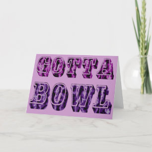 Tarjeta Un regalo divertido para Bowl para Bowlers
