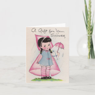 Tarjeta Un regalo para su ducha