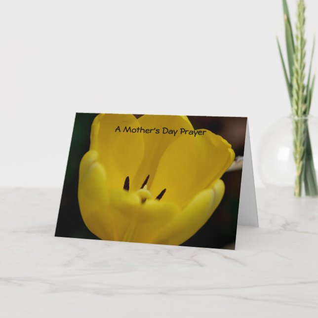 Tarjeta Un rezo del día de madre (Anverso)