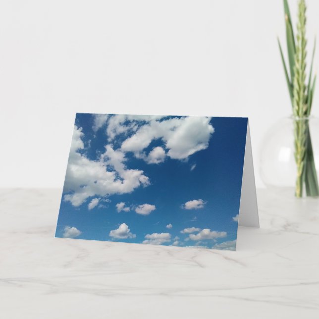 Tarjeta Un rincón de nubes (Anverso)