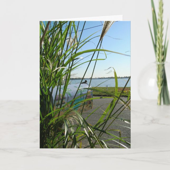 Tarjeta Un saludo alegre (Anverso)