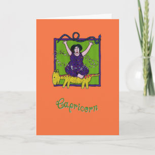 Tarjeta Un saludo artsy del Capricornio