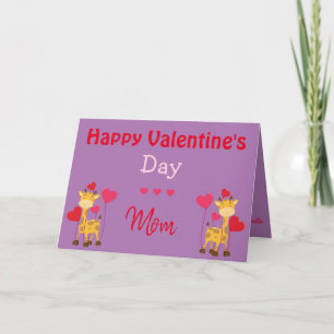 Tarjeta Un San Valentín Safari para mamá