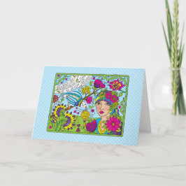 Tarjeta Un siempre ocupado saludo