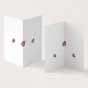 Tarjeta Un símbolo de corazón rojo creado con líneas suave