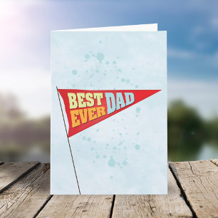 Tarjeta Un simple y simple día del padre, el mejor padre d