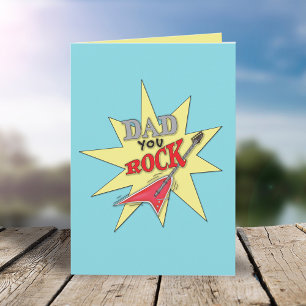 Tarjeta Un simple y simple día del padre, el mejor padre d