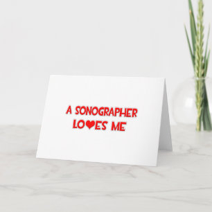 Tarjeta Un sonógrafo me ama