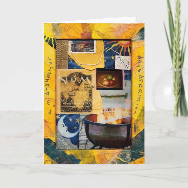 Tarjeta "Un sueño del día de pleno verano " de Tam Kozman (Anverso)