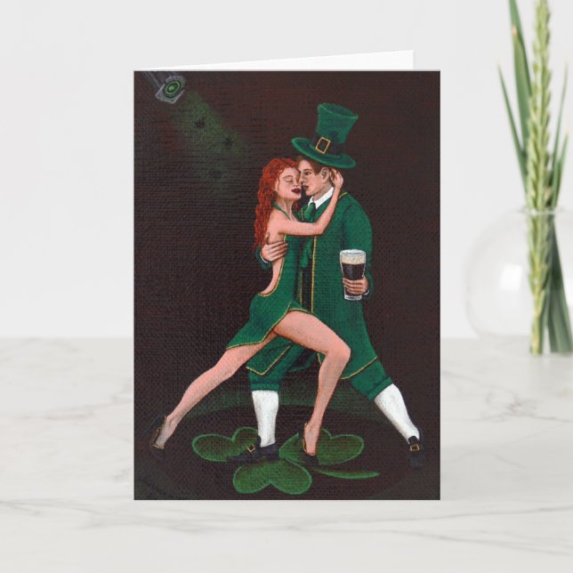 Tarjeta "Un tango de champaña" (Anverso)
