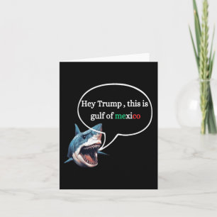 Tarjeta Un Tiburón De Diseño Divertido Pregunta A Trump Es