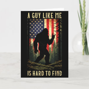 Tarjeta Un tipo como yo es difícil de encontrar Bigfoot di