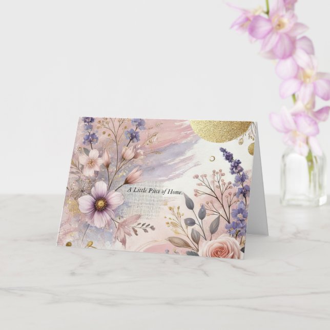 Tarjeta Un trozo de casa (Orquídea)