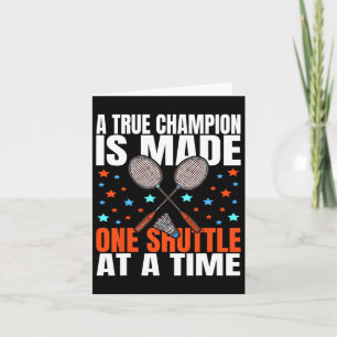 Tarjeta Un Verdadero Campeón Se Hace Un Juego De Barco