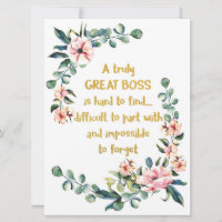 Un verdadero gran jefe de agradecimiento a su jefe