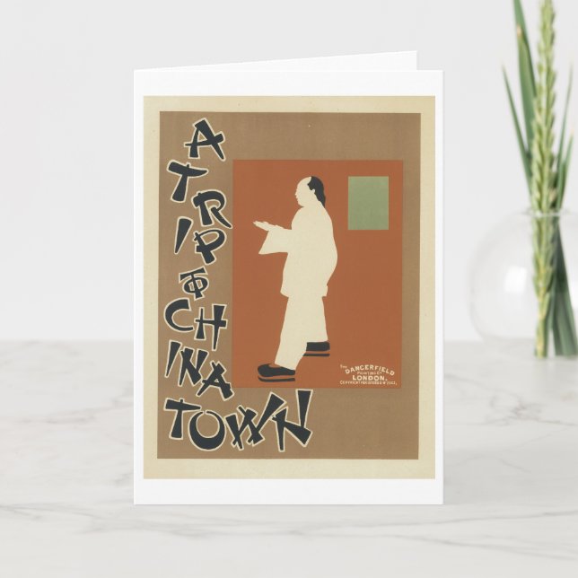 Tarjeta Un viaje a Chinatown (Anverso)