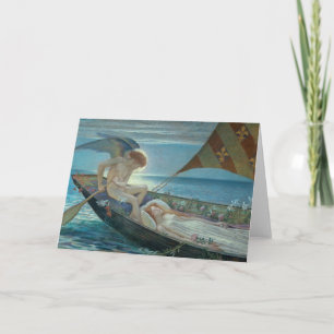 Tarjeta Un viaje de ensueño   Walter Crane