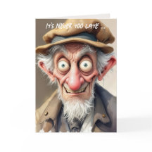 Un viejo loco por tener un cumpleaños mayor