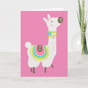 Tarjeta Una Adorable Alpaca, Cumpleaños