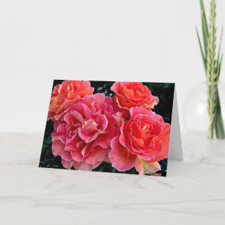 Tarjeta Una bandada de rosas
