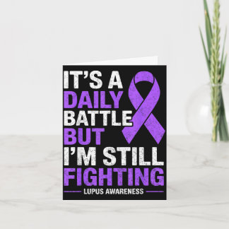 Tarjeta Una batalla diaria luchador de lupus conciencia so