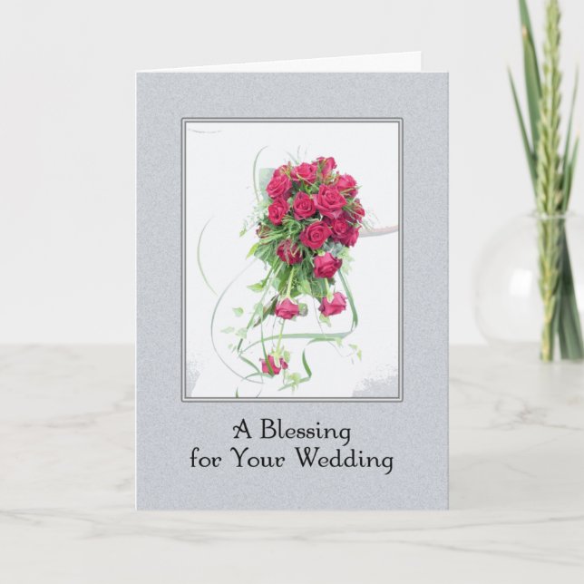Tarjeta Una bendición Boda (Anverso)