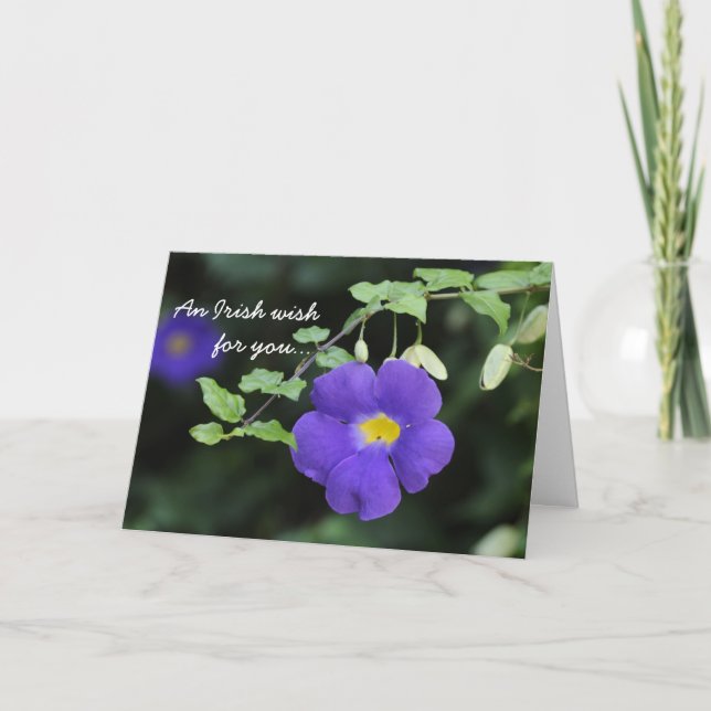 Tarjeta Una bendición irlandesa (Anverso)