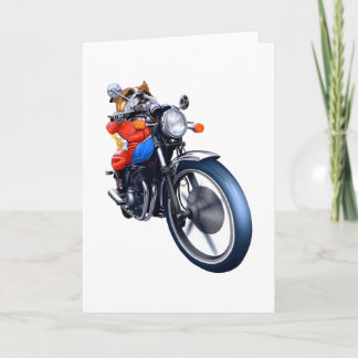 TARJETA UNA BICICLETA DE BULLDOG