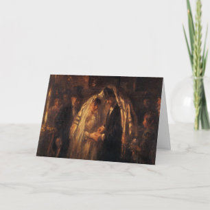 Tarjeta Una boda judía de José Israels - circa 1903