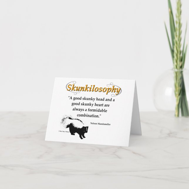 Tarjeta Una buena cabeza descuidada y un buen corazón torp (Anverso)