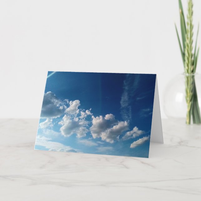 Tarjeta Una cadena de nubes (Anverso)