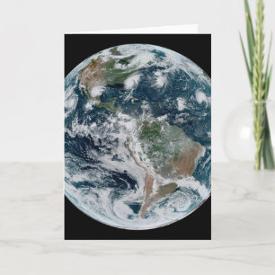 Tarjeta Una Cadena Perdida De Ciclones Tropicales