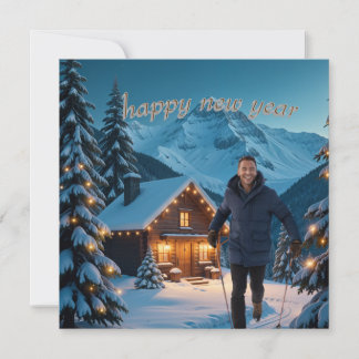 Tarjeta Una cálida bienvenida al Año Nuevo 
