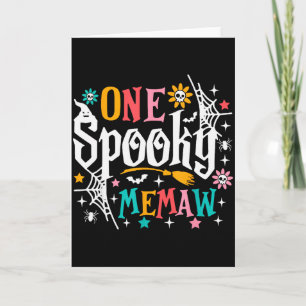 Tarjeta Una camiseta de Memaw Soky divertida Halloween Sok