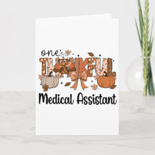 Tarjeta Una Camiseta Médica Agradecida Instantánea Pavo Dí