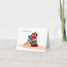 Tarjeta Una carta de manzana para profesor