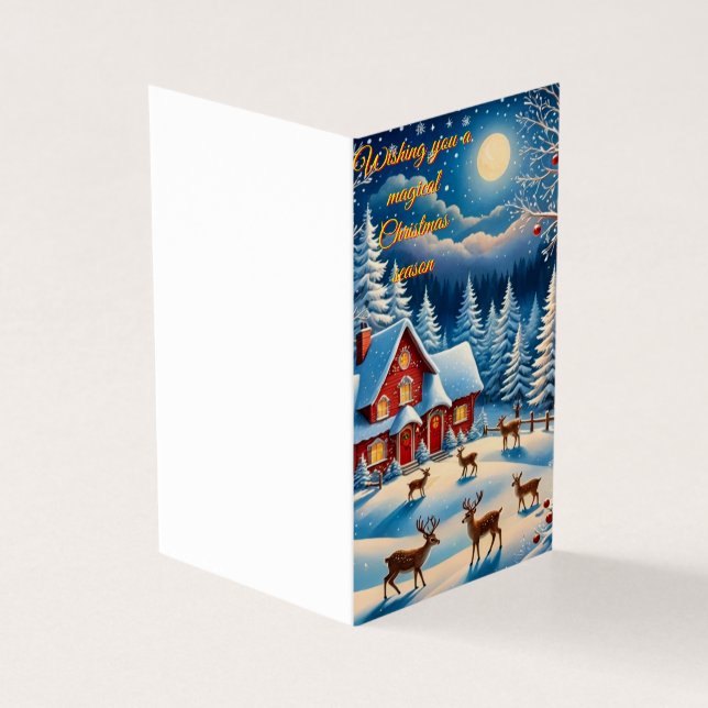 Tarjeta Una carta de Navidades caprichosos (Exterior)