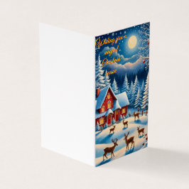 Tarjeta Una carta de Navidades caprichosos