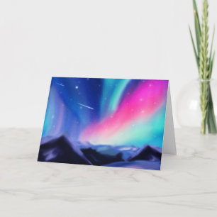 Tarjeta Una carta de sueños de un millón de auroras