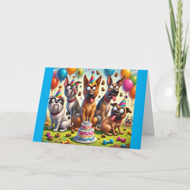 Tarjeta Una celebración de cumpleaños absolutamente divert (Anverso)